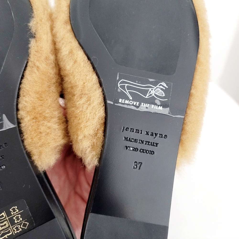 Jenni Kayne shearling mules in natural NWOB - Picture 10 of 12